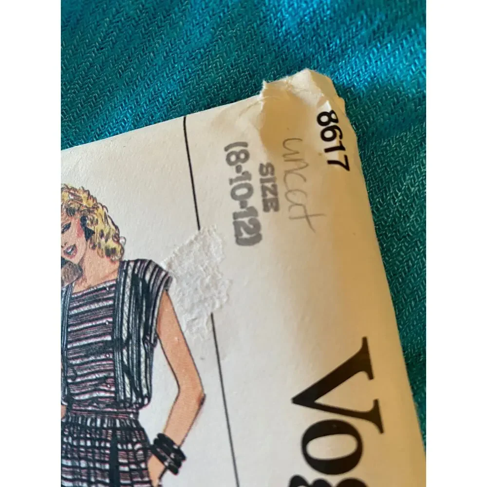 Vogue sewing pattern 8617 dress jacket skirt pants top
